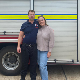 George: “After the support we’ve had I’d highly recommend the Charity to other on-call firefighters”