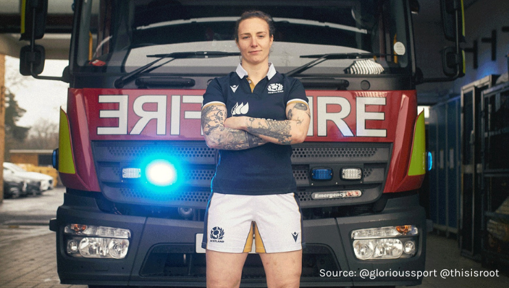 Firefighter and rugby star reveals why she regularly donates to us